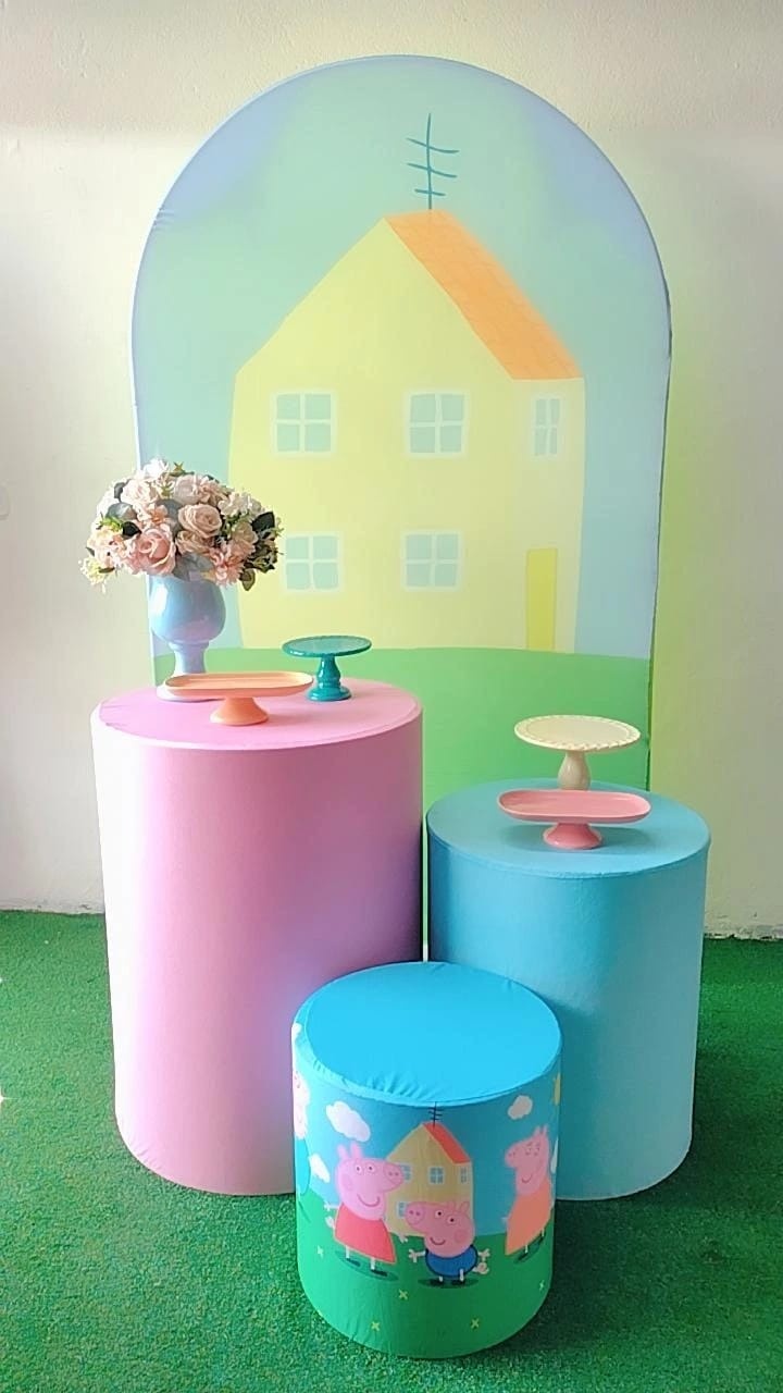 Kit Bronze Peppa Pig - Painel Romano - TudFestas
