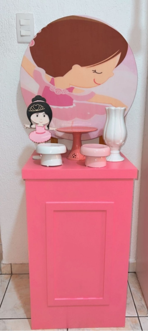 Kit Rubi Bailarina Com Mesinha - TudFestas