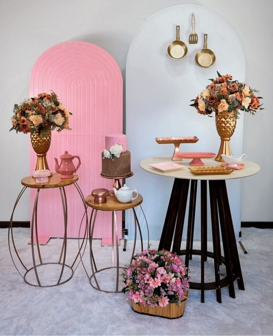 Composição Rose - Chá de Cozinha - TudFestas