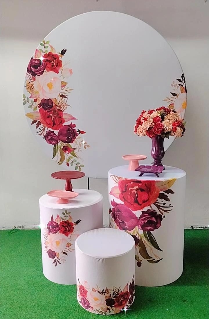 Kit Bronze Floral Marsala  - TudFestas