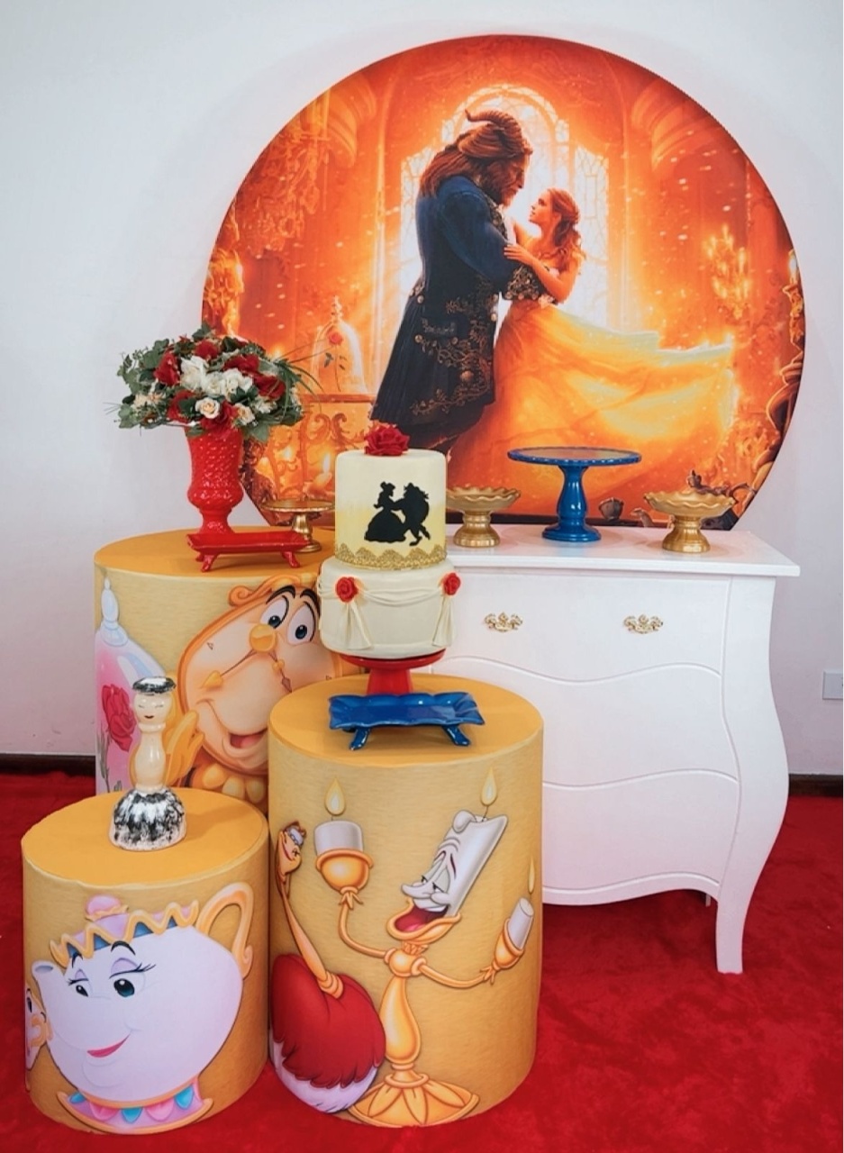 Kit Prata Bela E A Fera Filme - TudFestas