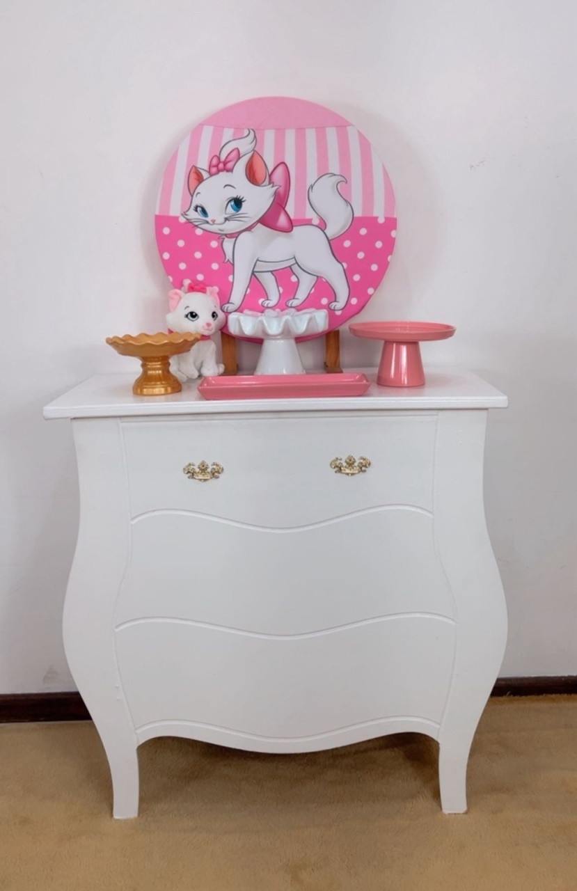 Kit Rubi Gata Marie Com Mesinha - TudFestas