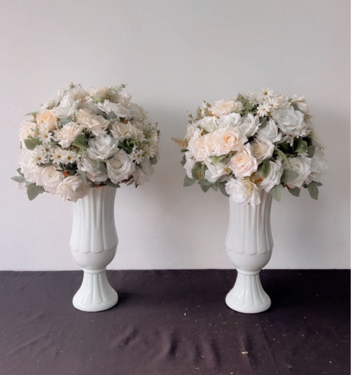 Arranjo de Flores Branco Grande - Kit - TudFestas