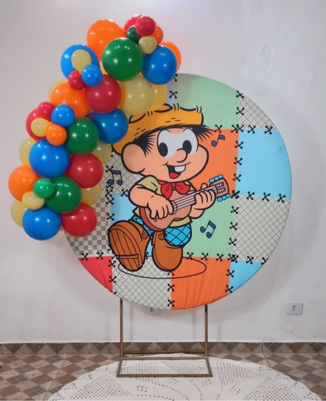 Arco de Balões - Venda (Mini Arco de Balões) Chico Bento - TudFestas