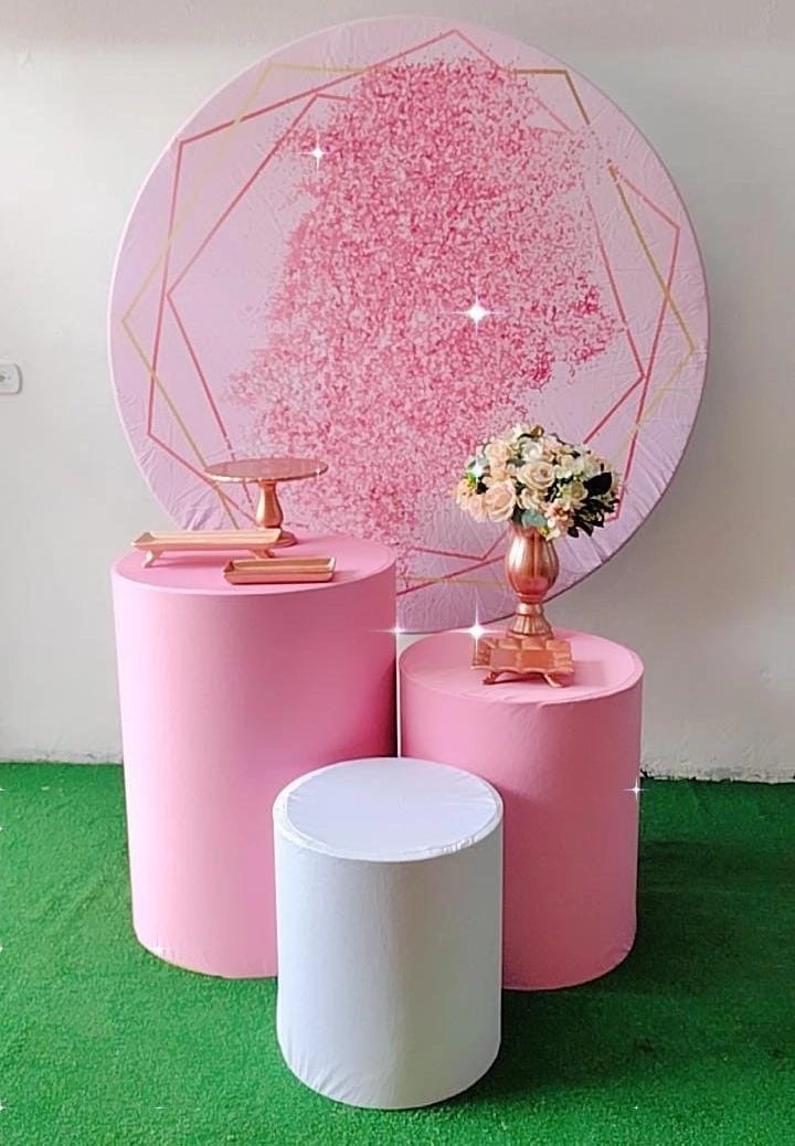 Kit Bronze Floral Rosa  - TudFestas