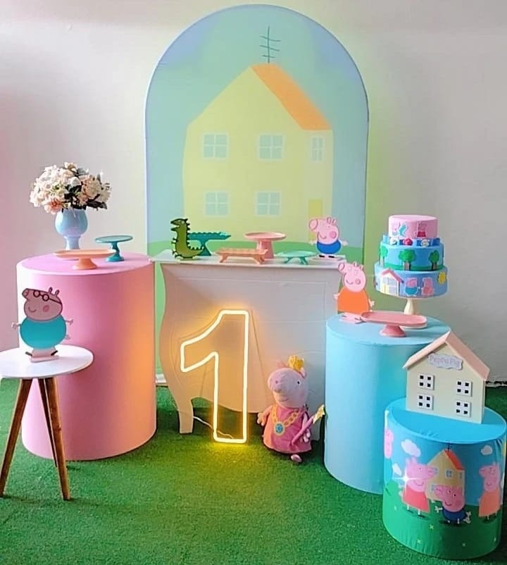 Kit Diamante Peppa Pig - Painel Romano - TudFestas