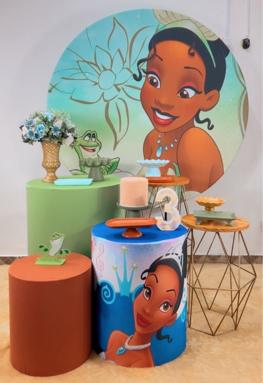 Kit Ouro Princesa Tiana - Modelo 2 - TudFestas