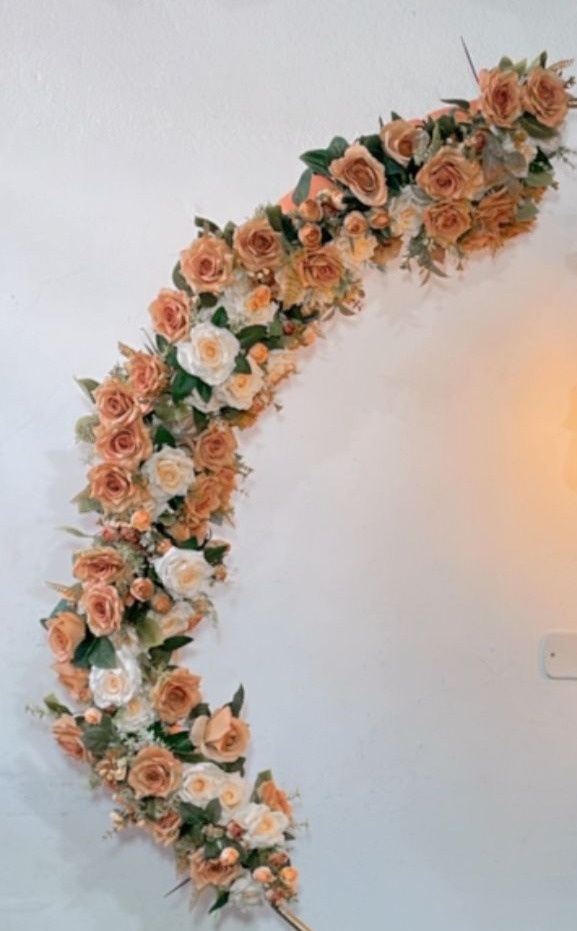 Coluna de Flores Rose - TudFestas