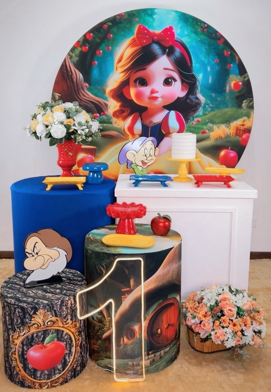 Kit Diamante Branca de Neve Baby - Modelo 5 - TudFestas