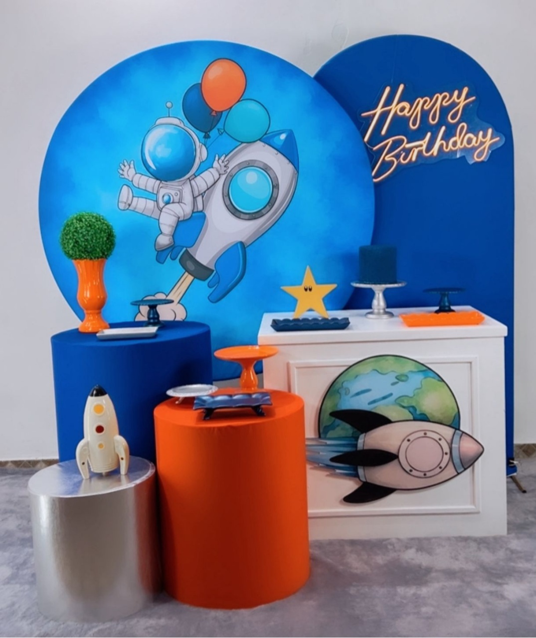 Astronauta Azul Composição - TudFestas