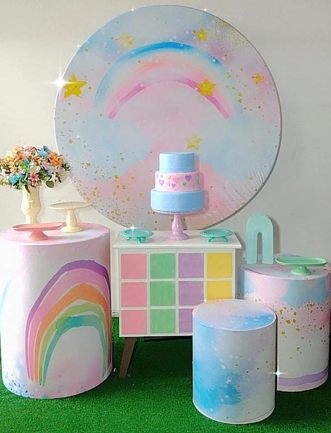 Kit Prata Arco Íris - TudFestas