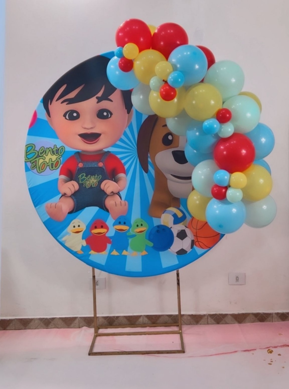 Arco de Balões - Venda (Mini Arco de Balões) Bento E Toto - TudFestas