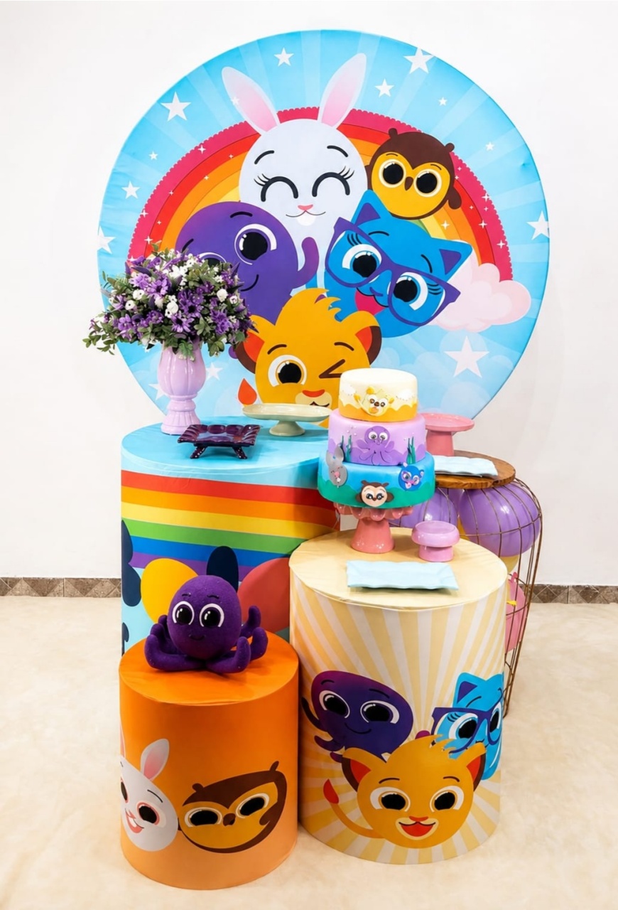 Kit Prata Bolo Fofos - TudFestas