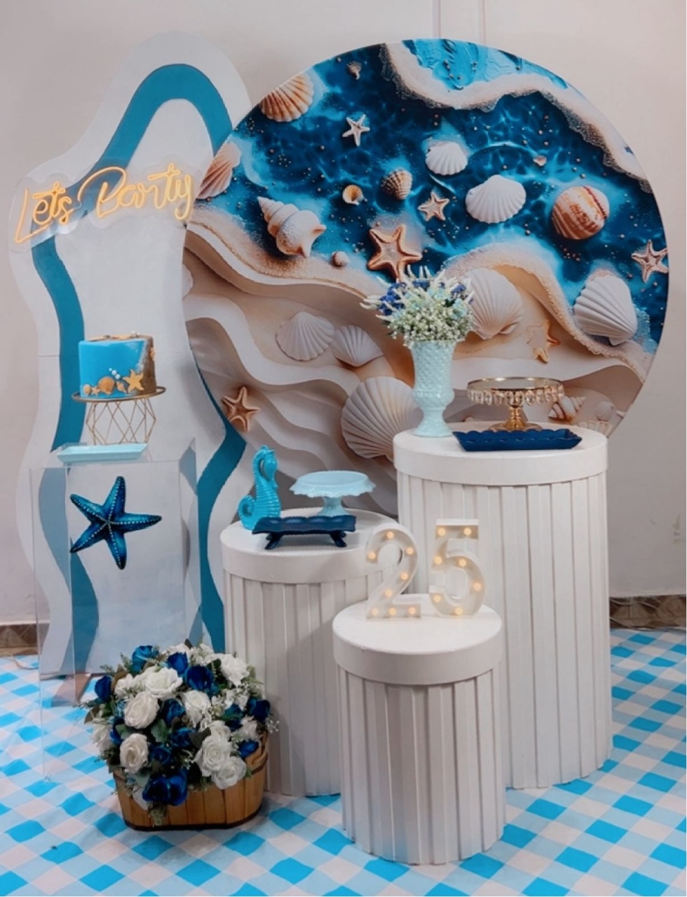 Composição Fundo Do Mar - Modelo 4 - TudFestas