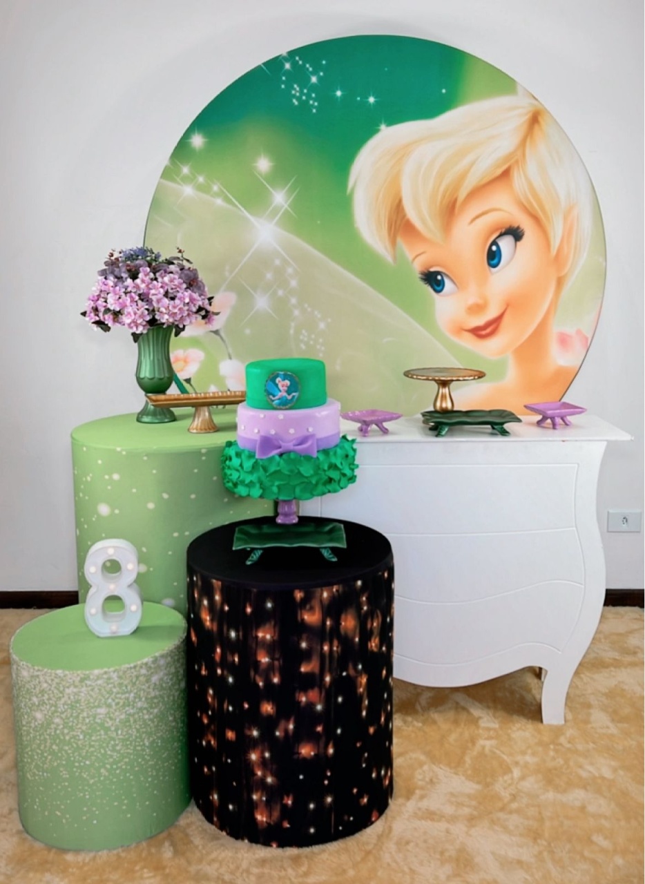 Kit Prata Tinker Bell  Modelo 2 - Mod 2 - TudFestas