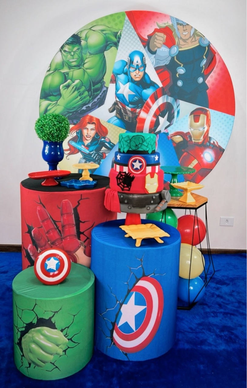 Kit Prata Vingadores Desenho - Modelo 2 - TudFestas