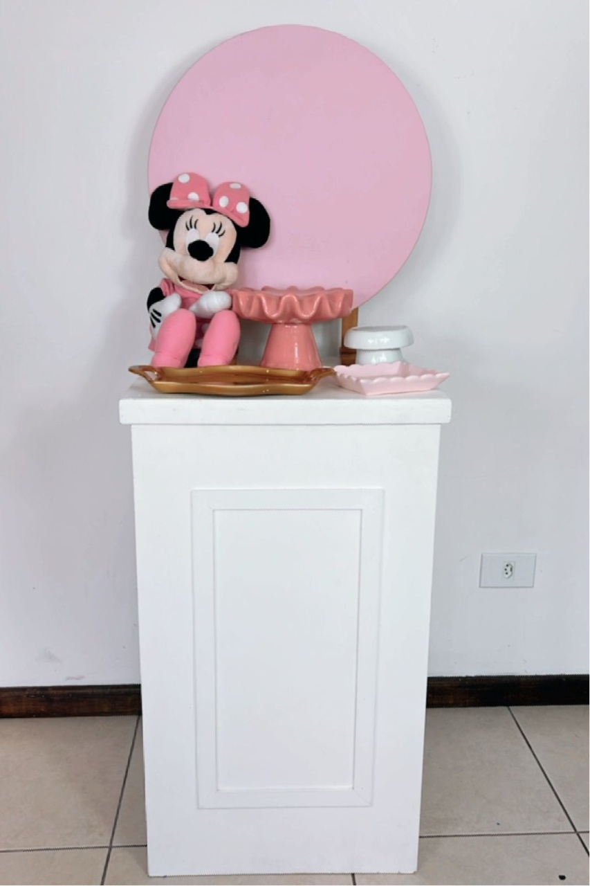 Kit Rubi Minnei Rosa - Com Mesinha  - TudFestas