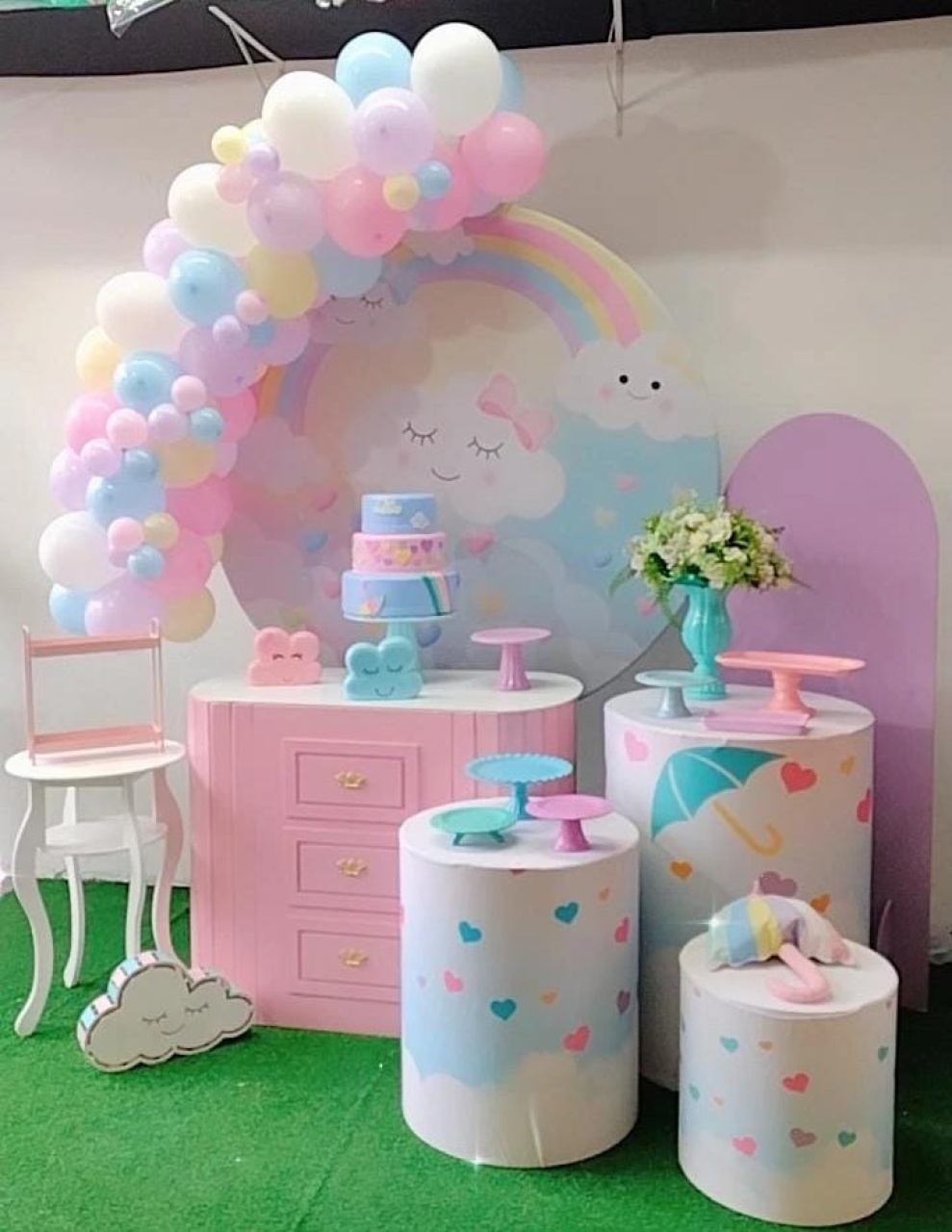 Kit Ouro Chuva de Amor  - TudFestas