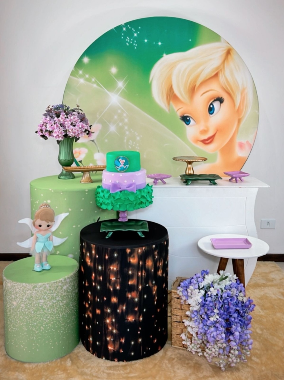 Kit Ouro Tinker Bell  Modelo 2 - Mod 2 - TudFestas