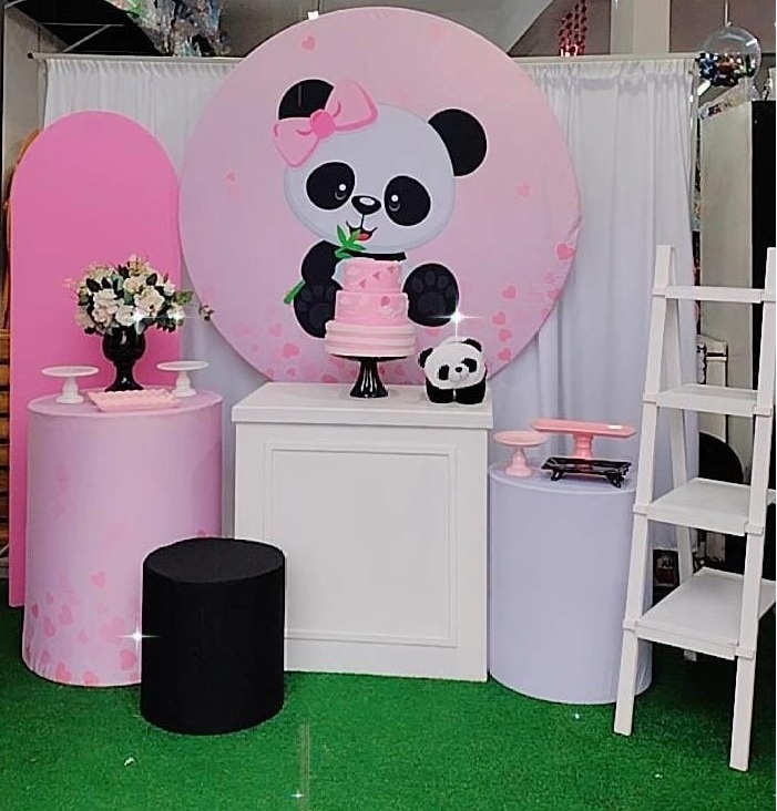 Kit Ouro Panda Rosa - TudFestas