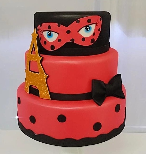 Bolo Fake Ladybug - TudFestas