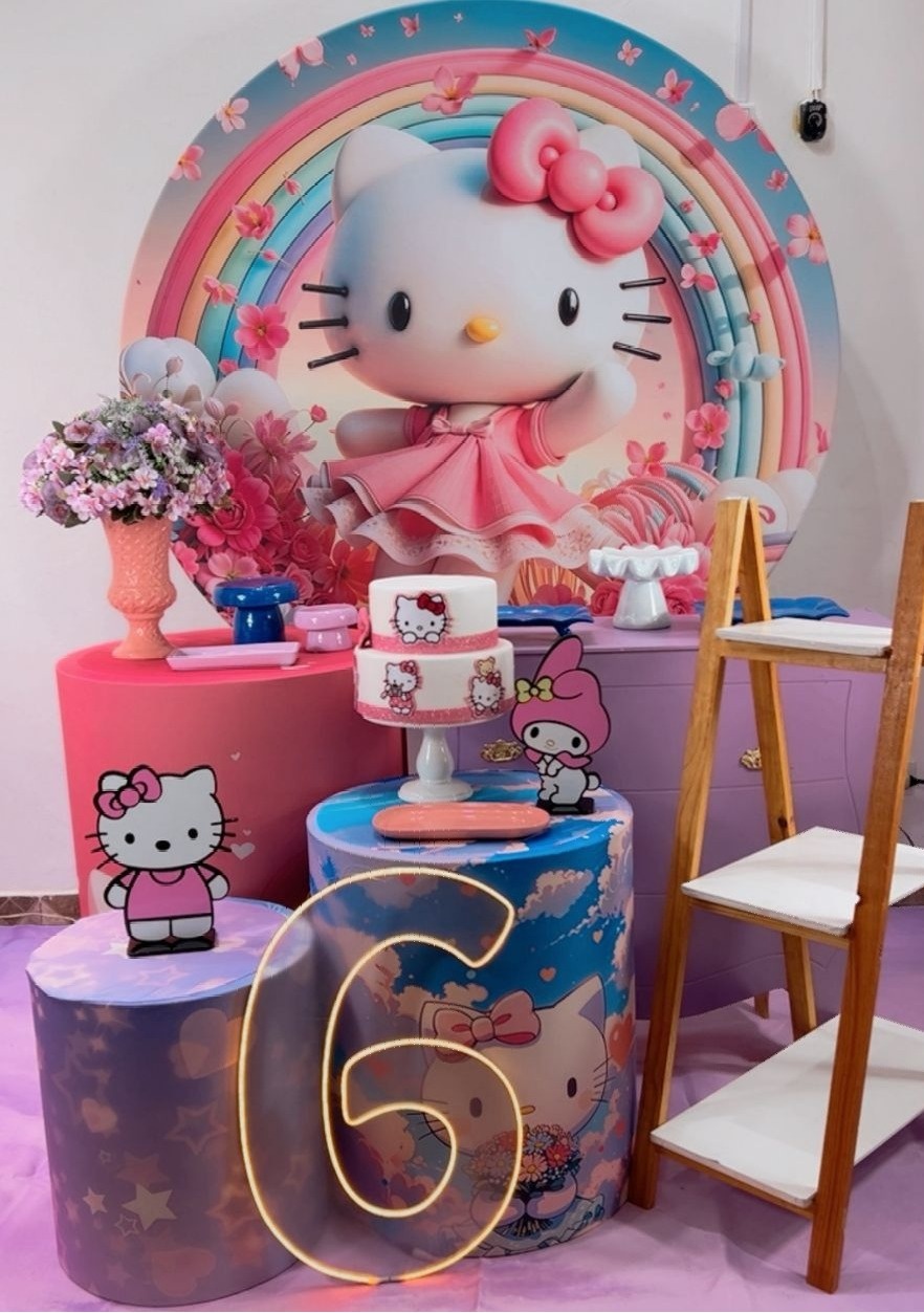 Kit Diamante Hello Kitty Rosa - TudFestas