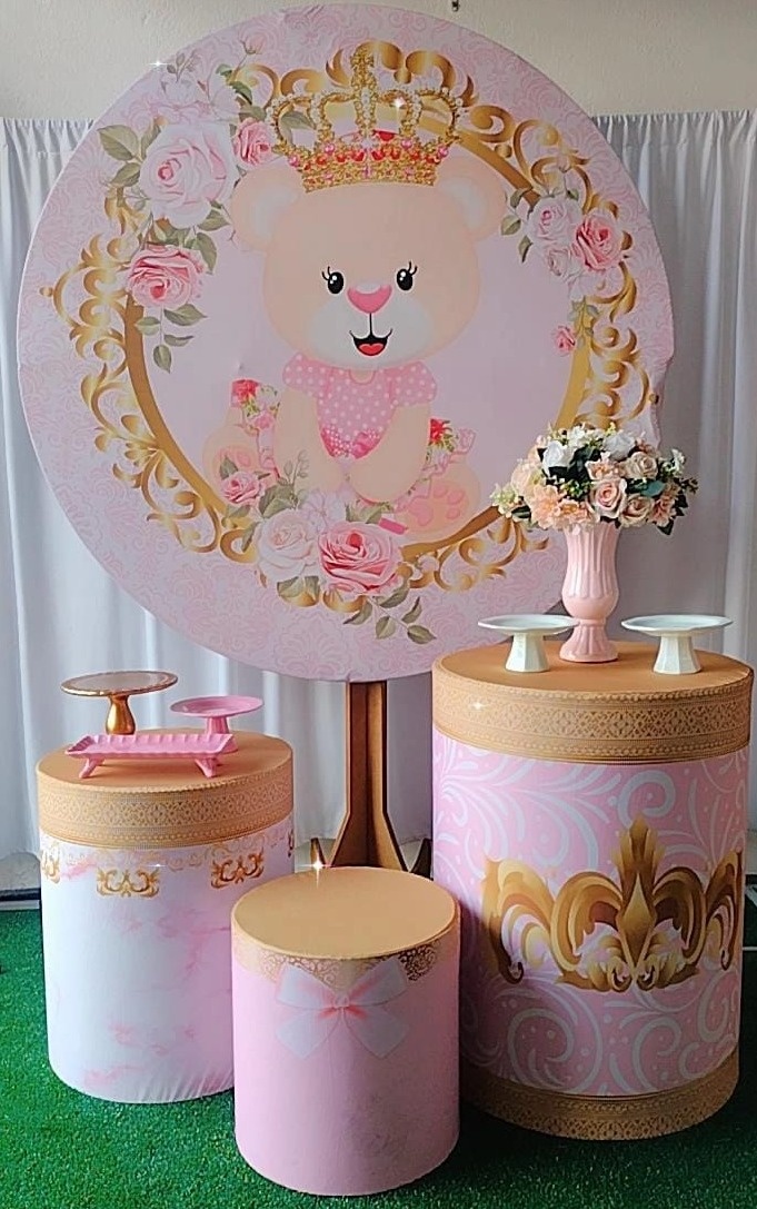 Kit Bronze Ursinha Princesa - TudFestas