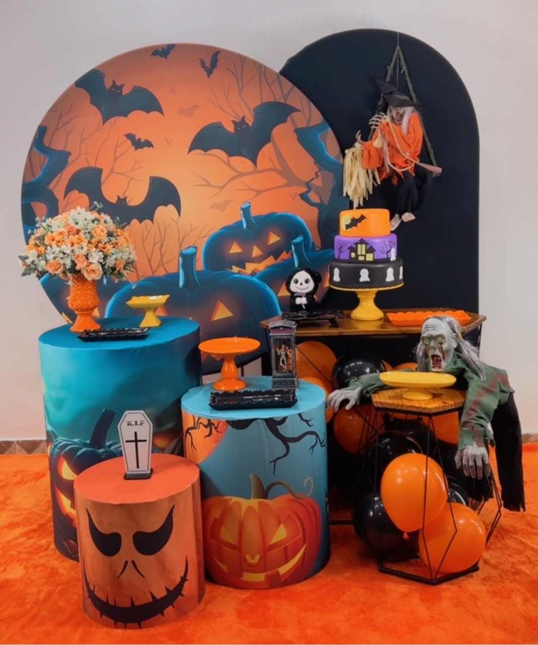 Halloween Abóbora Composição - TudFestas