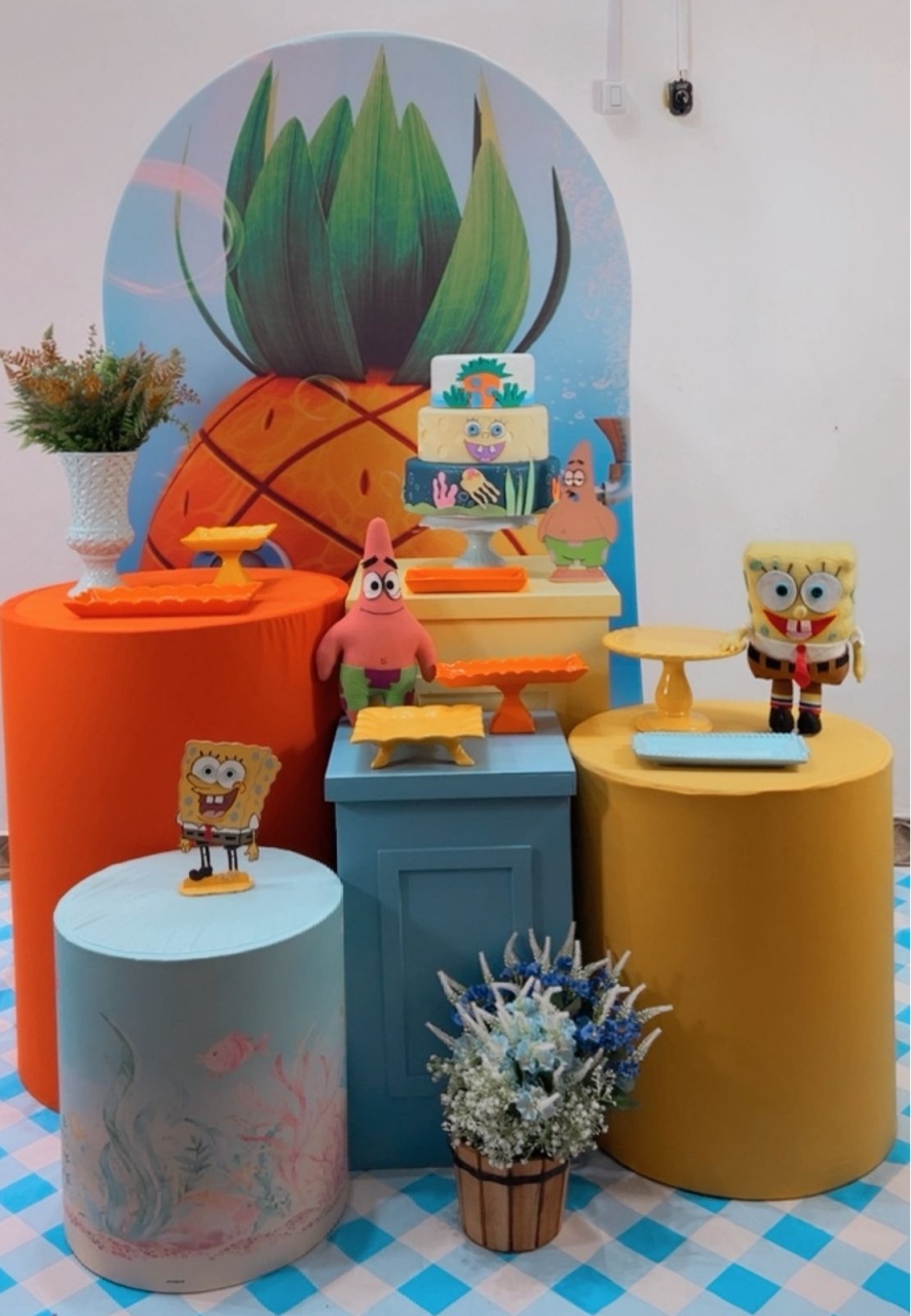 Kit Ouro Bob Esponja Romano - Modelo 2 - TudFestas