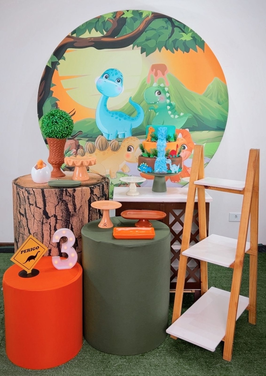 Kit Ouro Dinossauro Baby - TudFestas