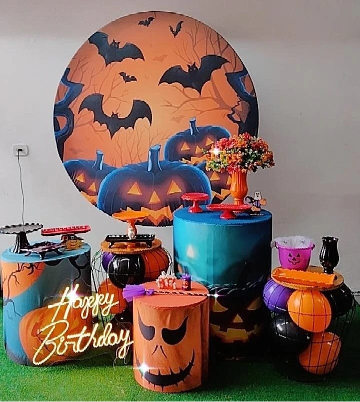 Kit Diamante Halloween Abobora - TudFestas