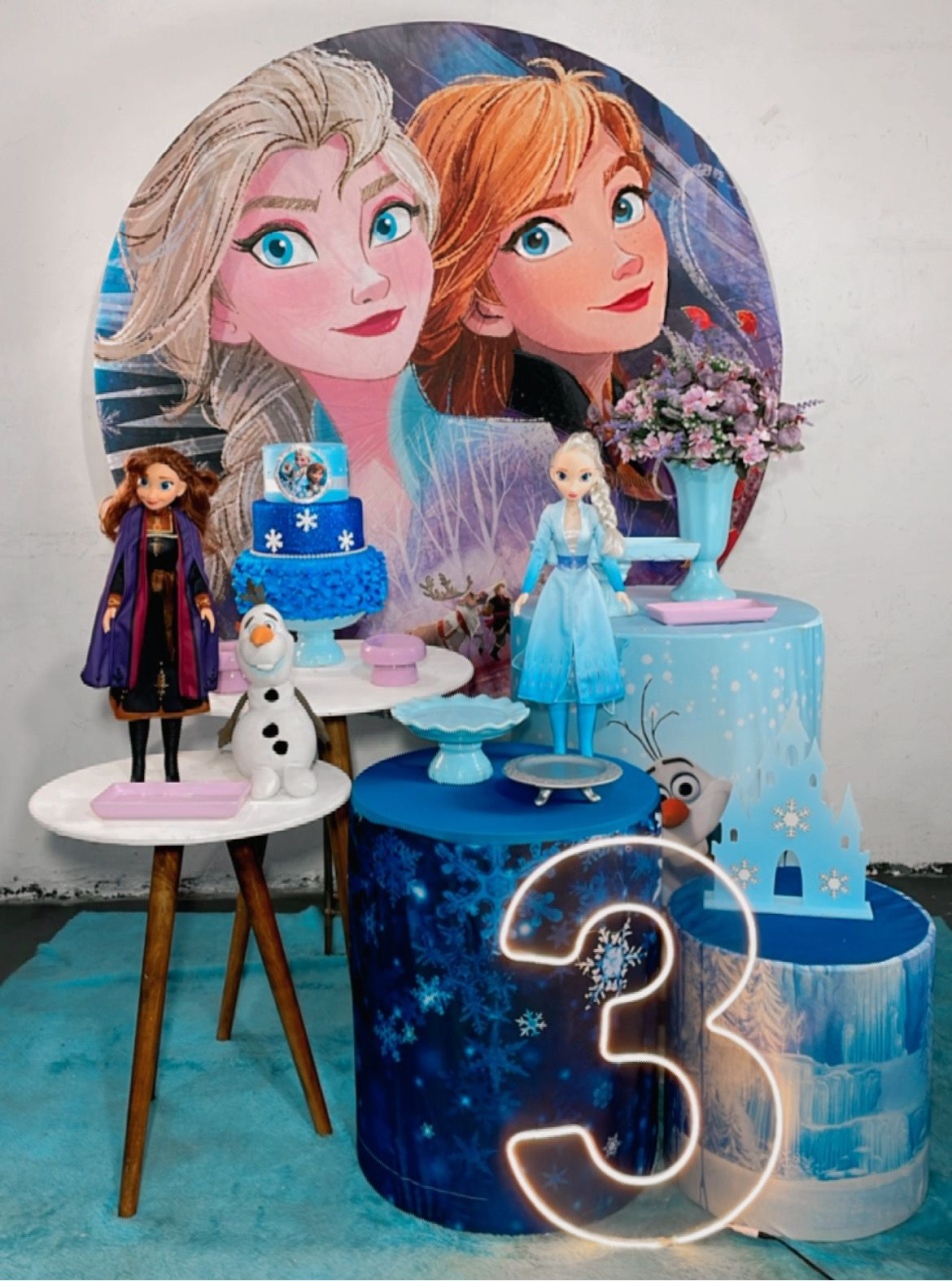 Kit Diamante Frozen E Ana Modelo 2  - TudFestas