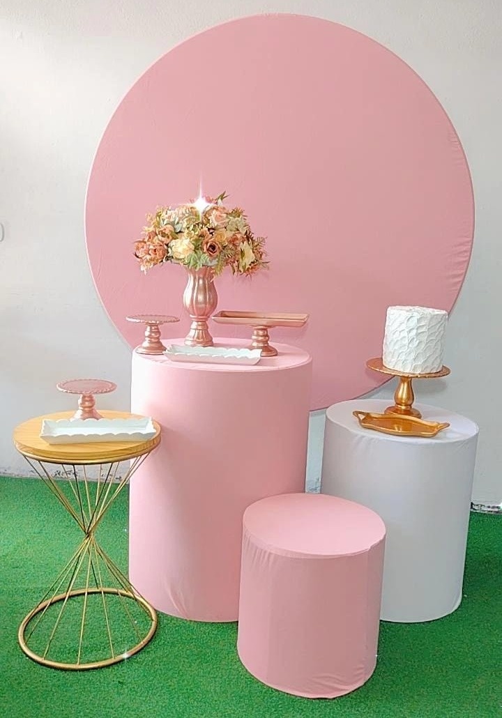 Kit Prata Rose Com Branco - TudFestas