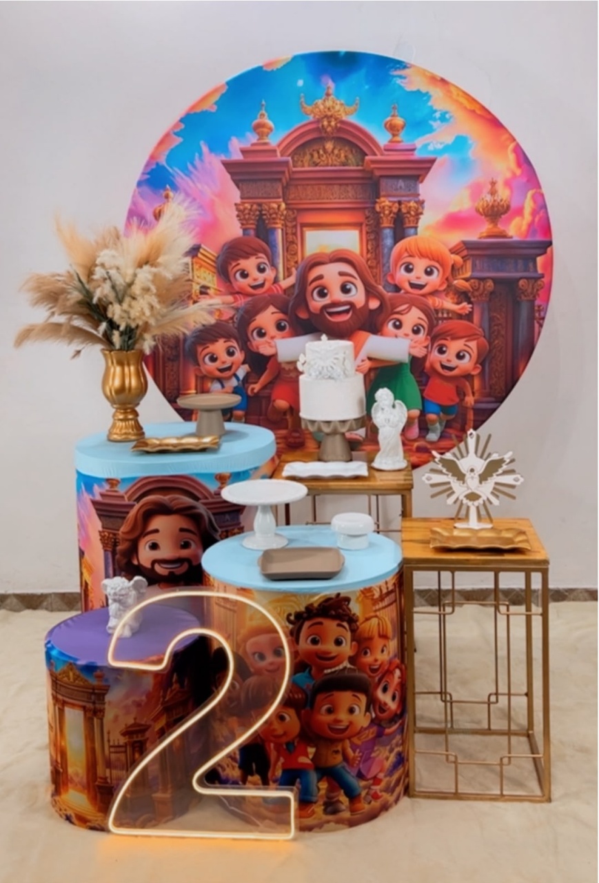 Kit Diamante Jesus Kids - Modelo 2 - TudFestas