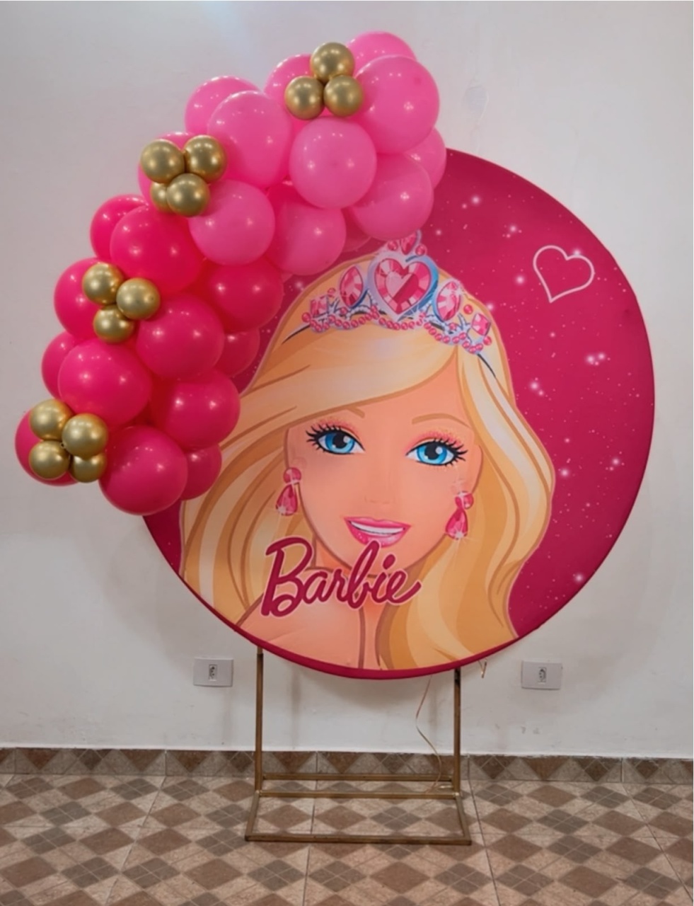 Arco de Balões - Venda (Mini Arco de Balões) Barbie - TudFestas