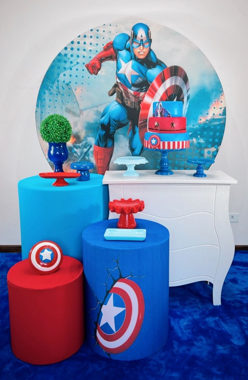 Kit Prata Capitão América  - TudFestas