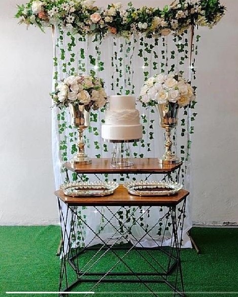 Composição Casamento Prata Luxo - TudFestas