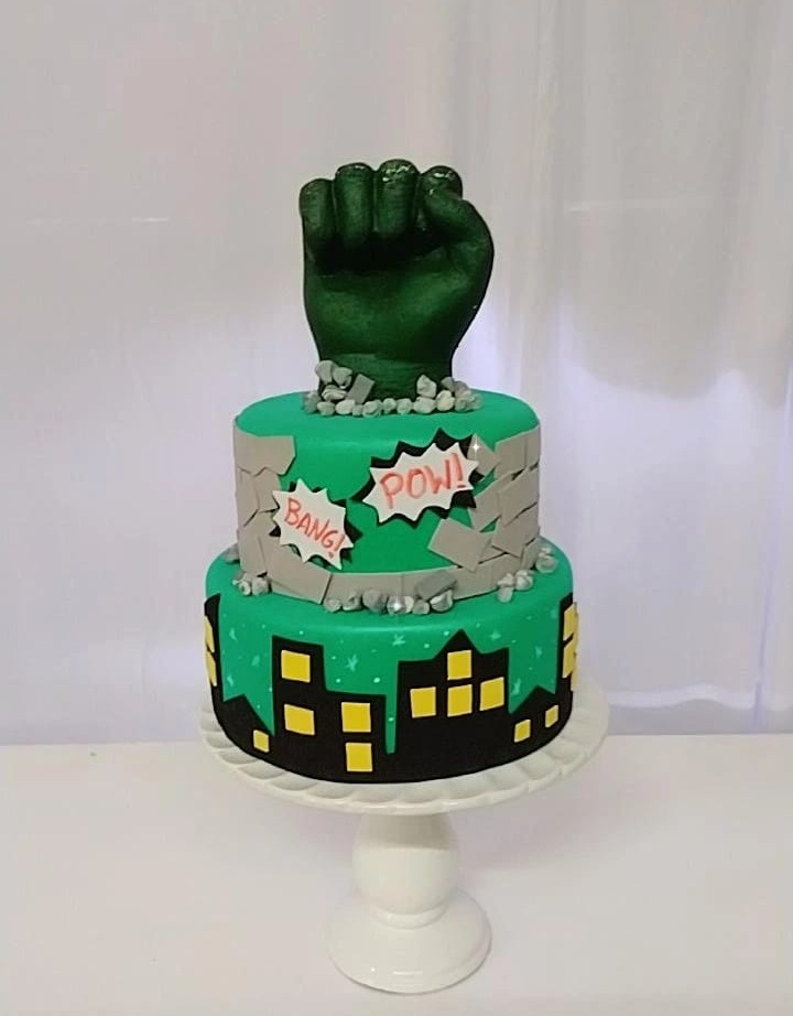 Bolo Fake Hulk - TudFestas