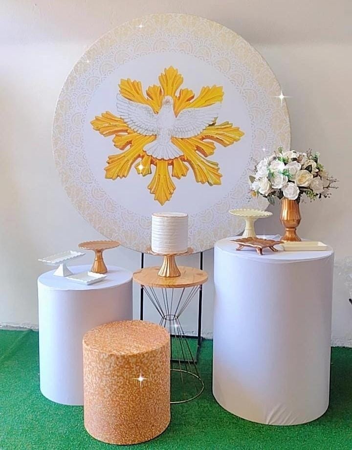 Kit Prata Batizado Pomba - TudFestas