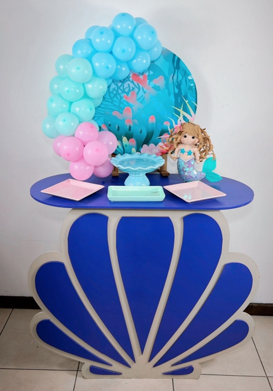 Kit Rubi Sereia - Com Mesinha - TudFestas
