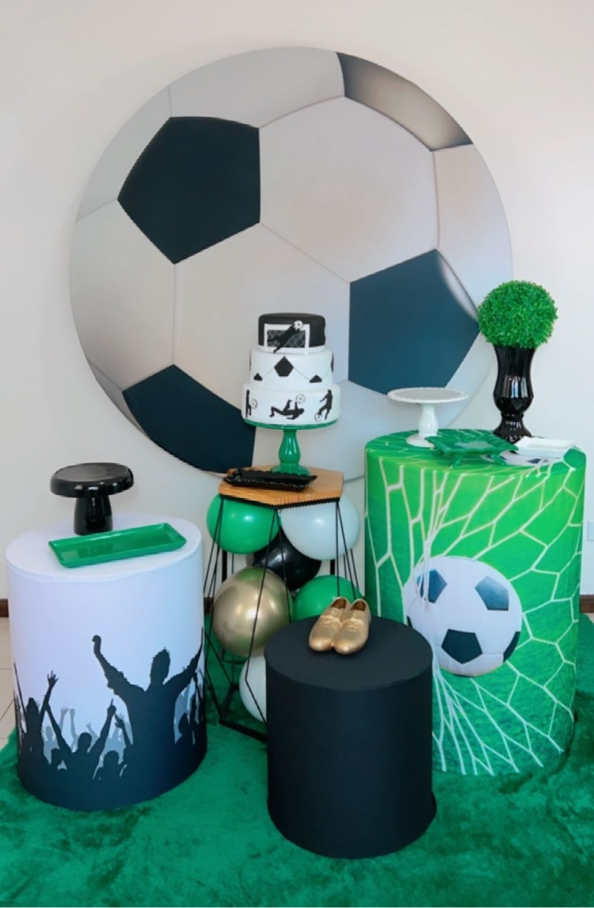 Kit Prata Futebol Bola 2 - Modelo 2 - TudFestas