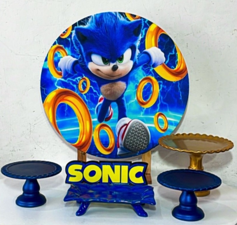 Kit Rubi Sonic Com Mesinha  - TudFestas