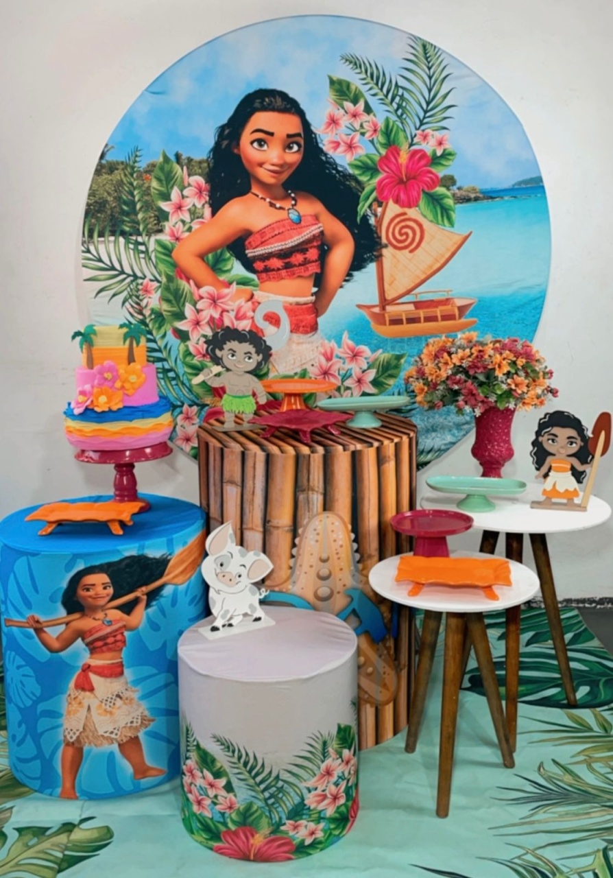 Kit Ouro Moana Grande Mod 4, Kit 2 - TudFestas