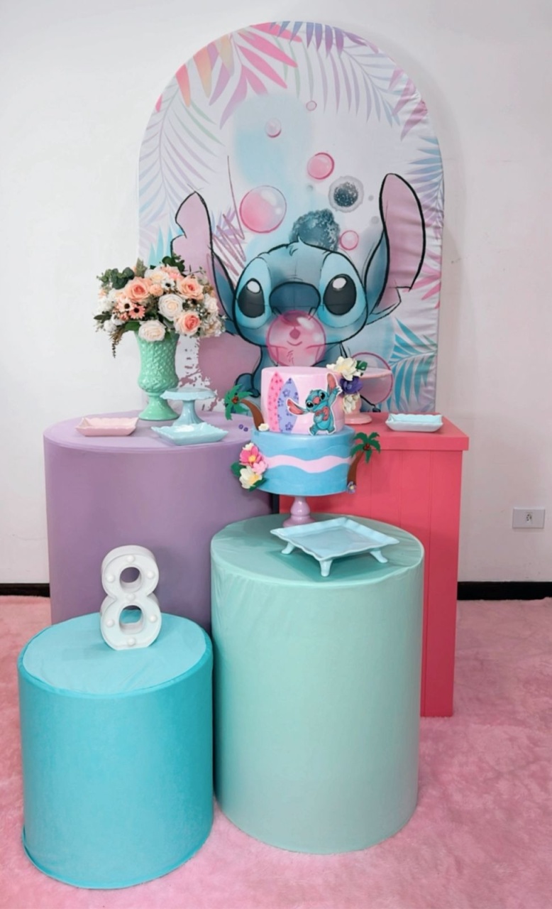 Kit Prata Lilo Stitch 3 - Modelo 2 - TudFestas