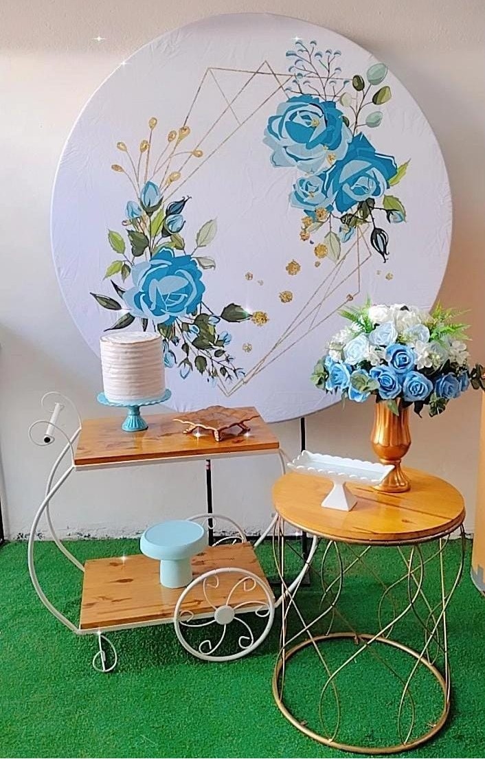 Composição Floral Azul Claro - TudFestas