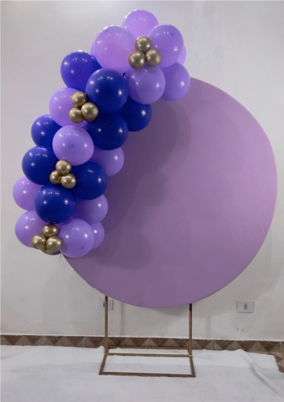 Arco de Balões - Venda (Mini Arco de Balões) Roxo E Lilas - TudFestas