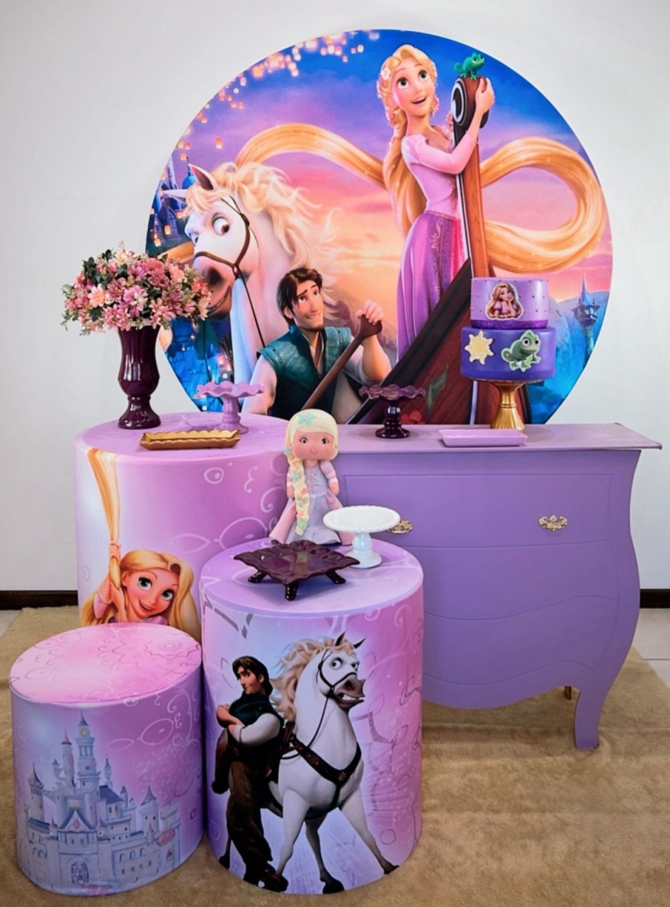 Kit Prata Rapunzel - Modelo 2 - TudFestas