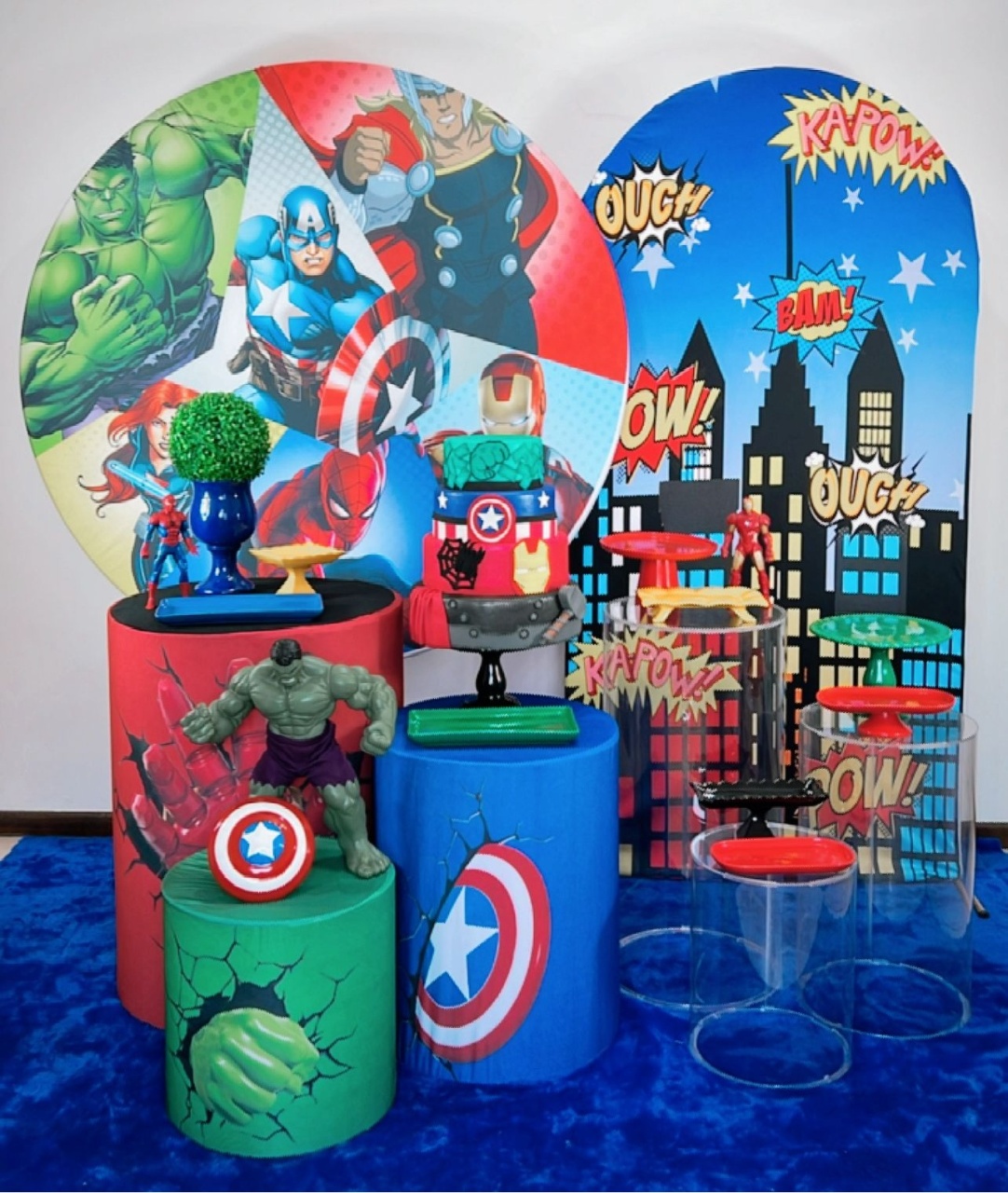 Vingadores Desenho Composição - TudFestas