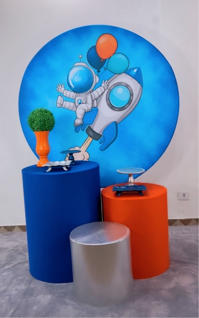 Kit Bronze Astronauta Azul - TudFestas