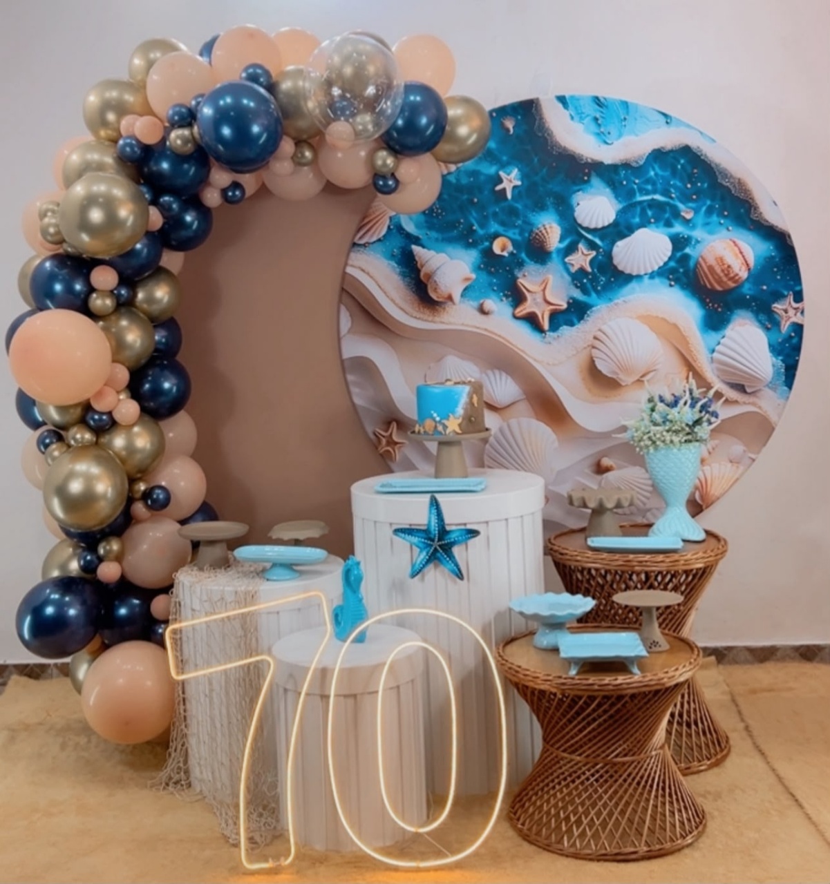 Composição Fundo Do Mar - Modelo 15 - TudFestas